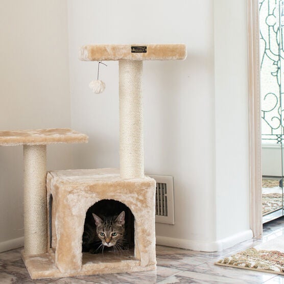 Classic Real Wood 32" Cat Tree, , alternate image number null