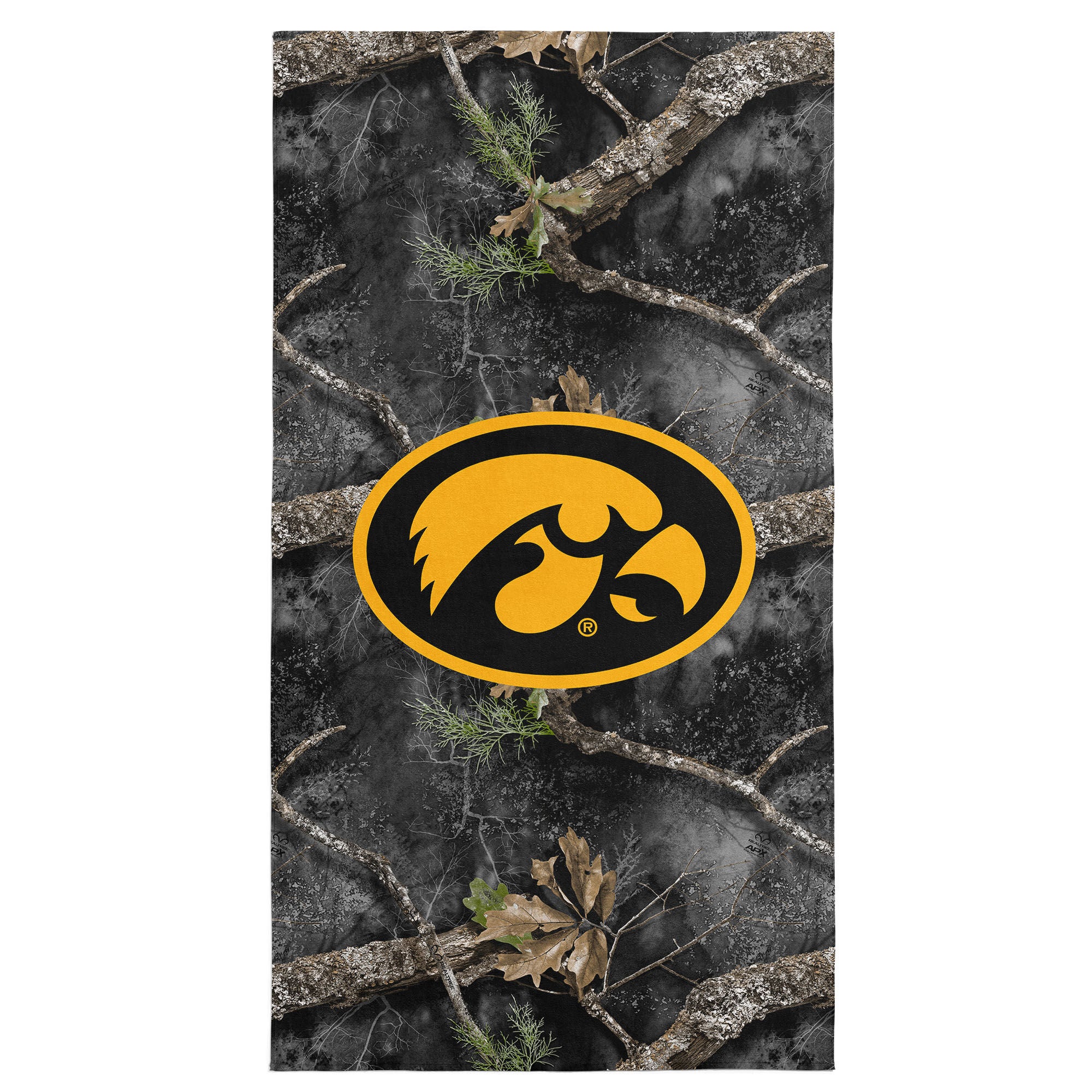 NCAA Beach Towel 30x60 inches, UNIVERSITY OF IOWA, hi-res image number 0
