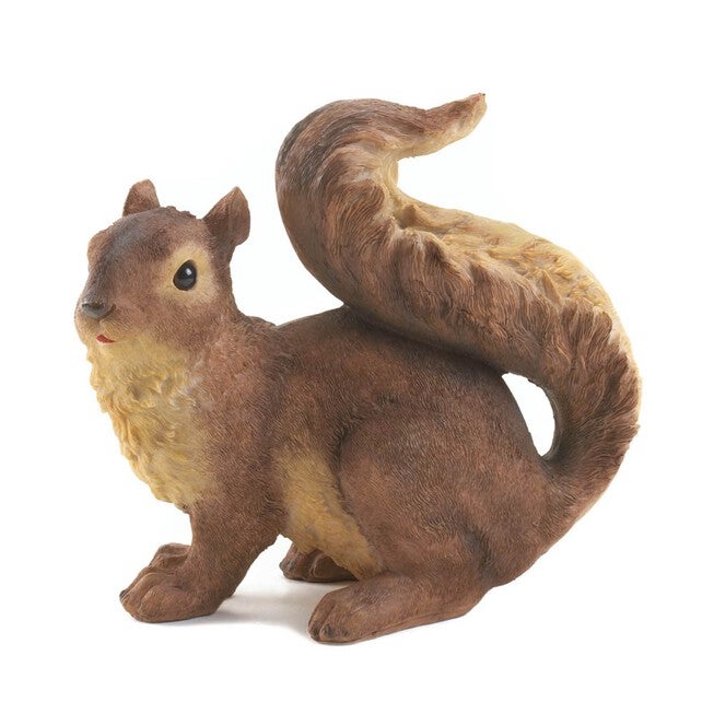 Curious Squirrel Garden Statue, BROWN, hi-res image number null
