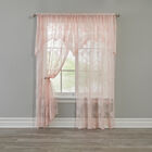 Ella Floral Lace Panel with Attached Valance, BLUSH, hi-res image number null