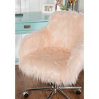 Fenton Faux Fur Office Chair Pink, , alternate image number null