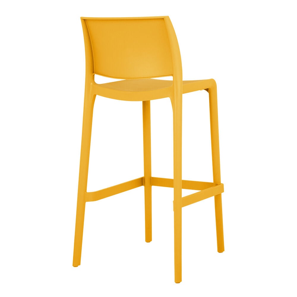 SET OF 2 SENSILLA OUTDOOR STACKABLE BARSTOOL, GOLD, alternate image number 3