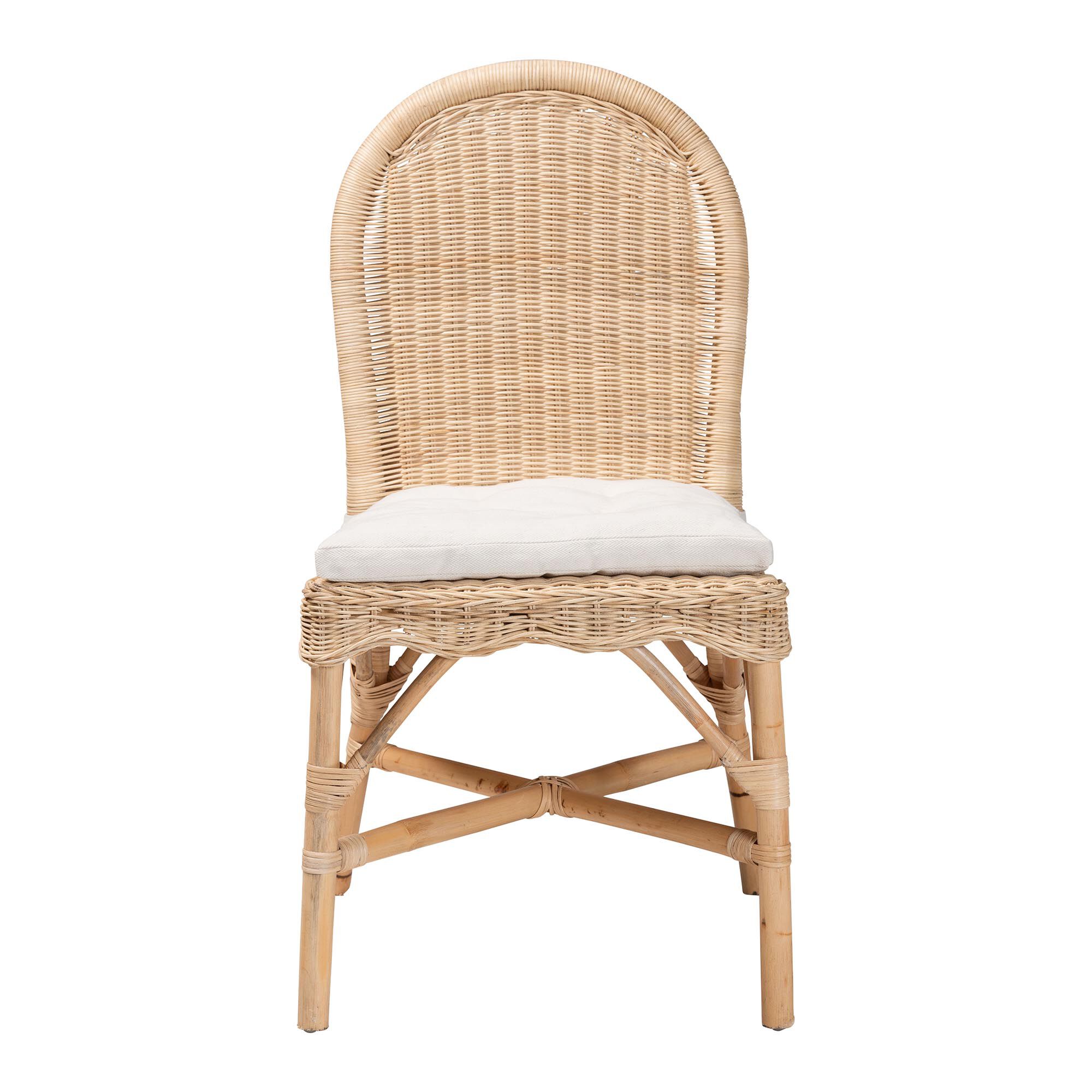 Bilu Bohemian Natural Rattan Dining Chair, NATURAL, alternate image number 2