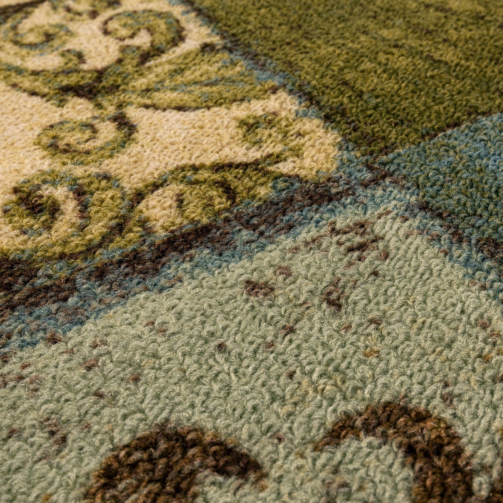 Floral Tile Blue Spa 1' 6 inches X 2' 6 inches, , alternate image number 2