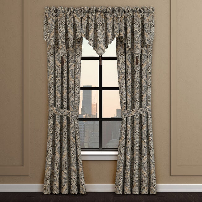Maren Window Ascot Valance, CHOCOLATE, alternate image number 2