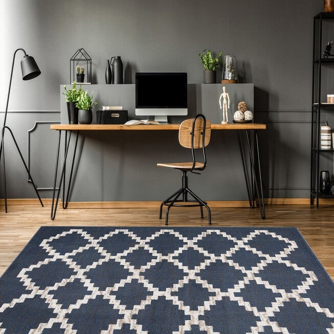 Capri 3 Piece Rug Set - Landon Blue/Grey, , on-hover image number 1