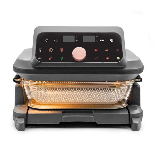 Livwell 6 Quart Glass Container Air Fryer, MATTE GREY, alternate image number 3