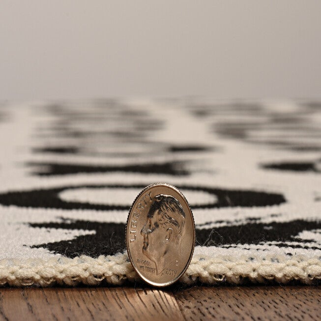 Washable Maybell Ivory/Black Rug, , alternate image number null