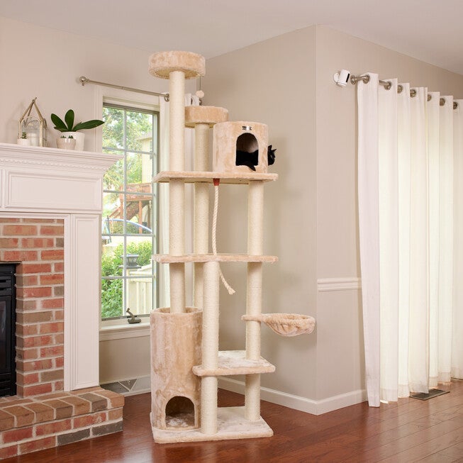 Armarkat Royal Perch Cat Mansion Tree A8402, BEIGE, alternate image number null