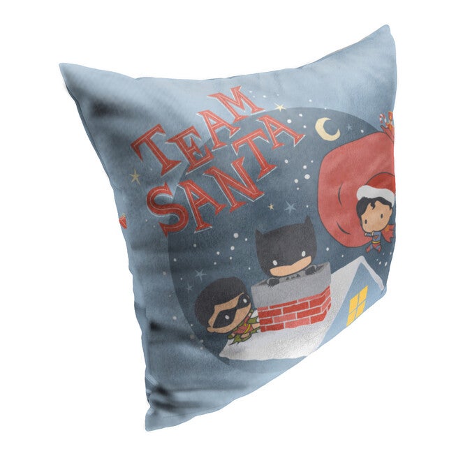 Wb Dc Justice League Team Santa Printed Throw Pillow, , on-hover image number null