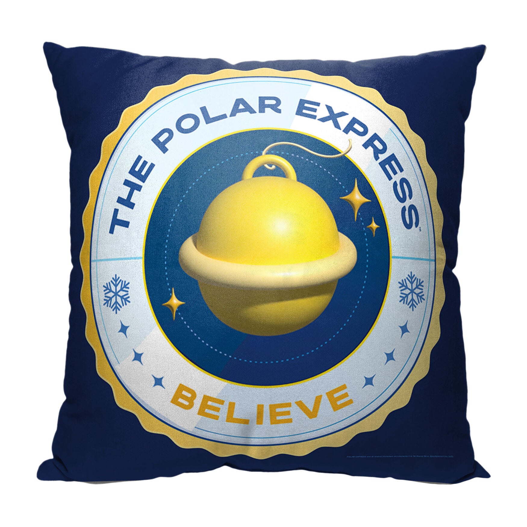 Wb Polar Express Believe 18X18 Printed Throw Pillow, , on-hover image number 1