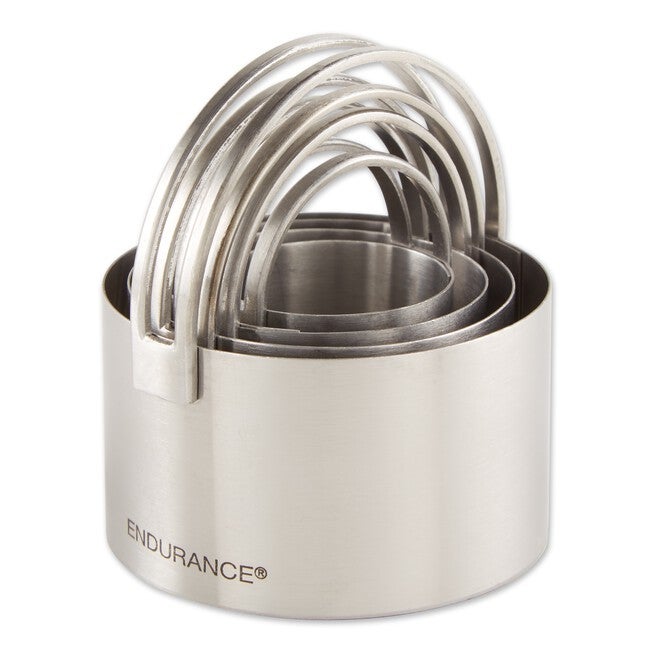 Round Stainless Steel Biscuit Cutters, Set 4, , alternate image number null