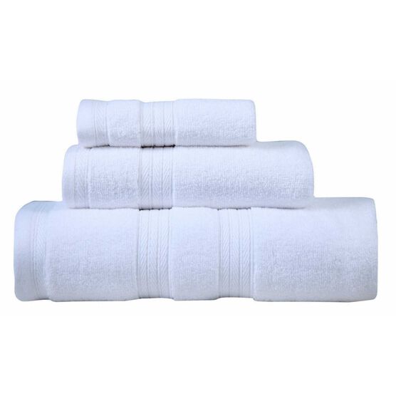 Waterford 3 Piece Bath Rug and Towel Collection, WHITE, hi-res image number null