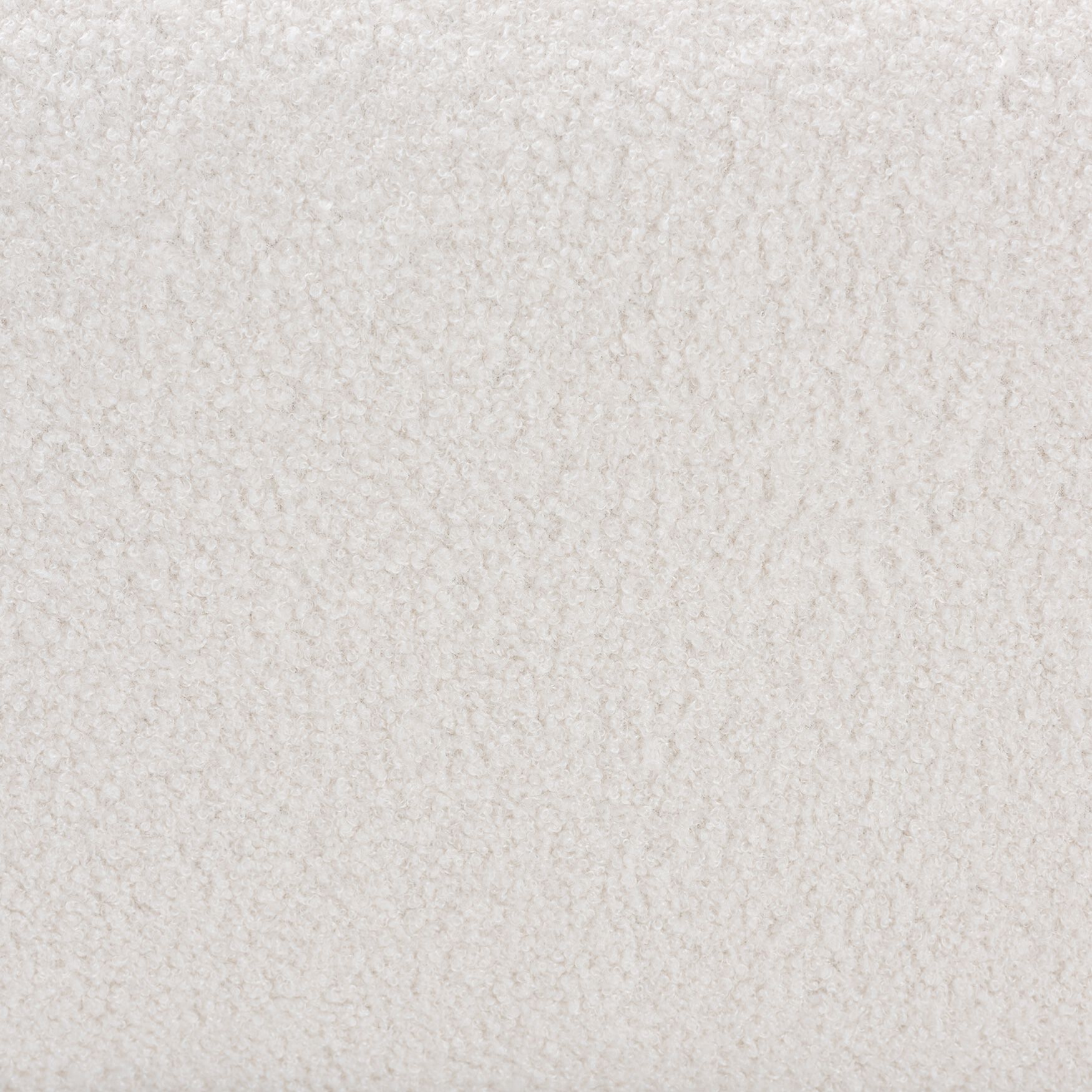 Athena Modern And Contemporary Ivory Boucle Upholstered And Black Finished Wood Square Ottoman, , alternate image number 4