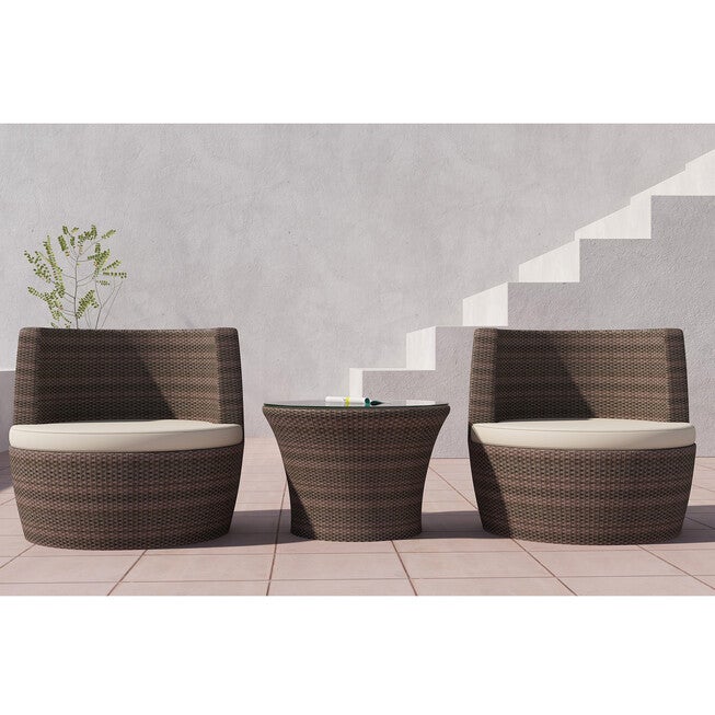 Flori 3 Pieces Non-Swivel Bistro Set with Cushions, , on-hover image number null