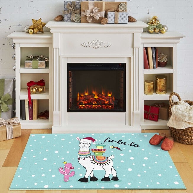 Fa La La Llama Multi Kitchen Rug, , alternate image number 7