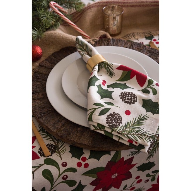 Woodland Christmas Napkin, Set of 6, , on-hover image number null