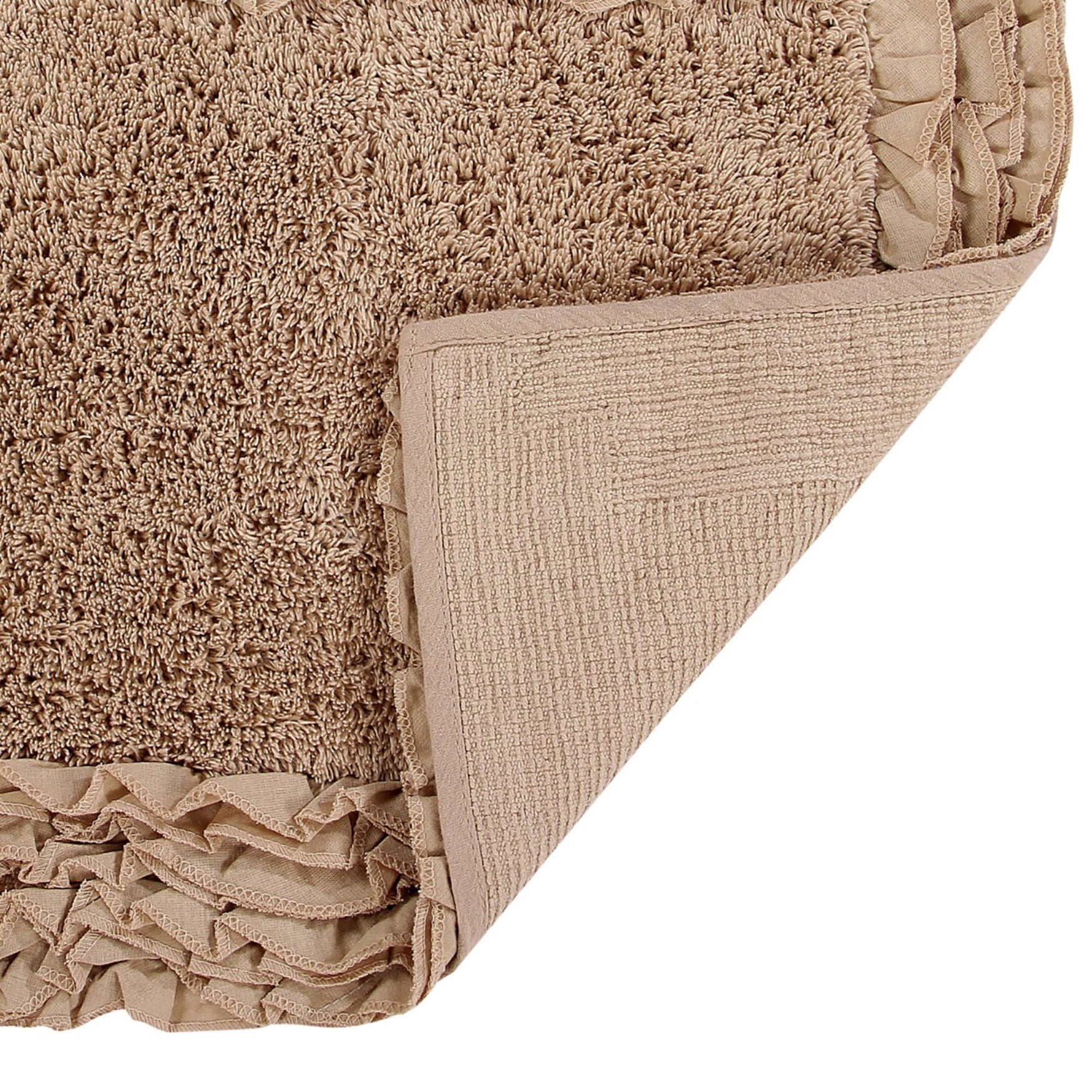 Shaggy Border Bath Rug Mat, 5 Pc Set, (17 inches X 24 inches | 20 inches X 20 inches | 21 inches X 34 inches | 24 inches X 40 inches | 20 inches X 60 inches), , alternate image number 2
