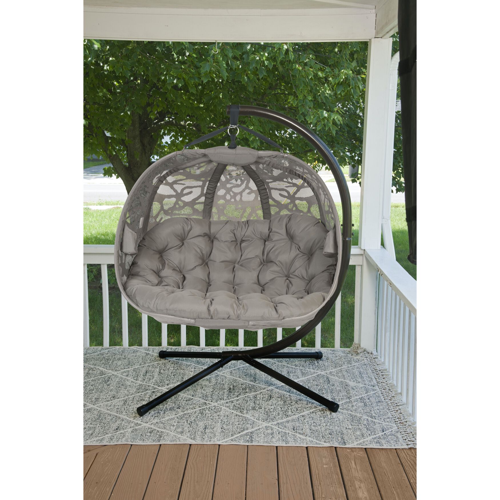 Hanging Pumpkin Patio Loveseat - Branch, , on-hover image number 1