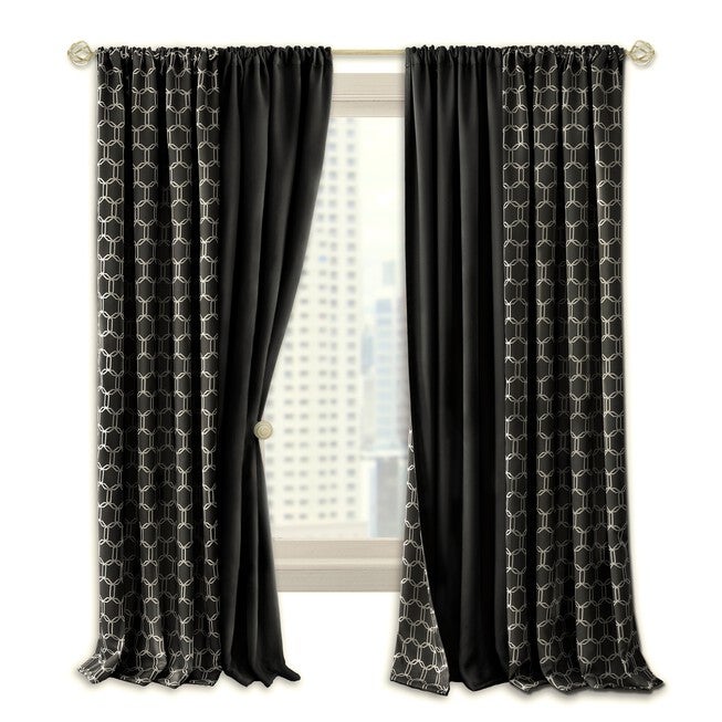 Prelude Reversible Blackout Rod Pocket Curtain Panel, , alternate image number 2