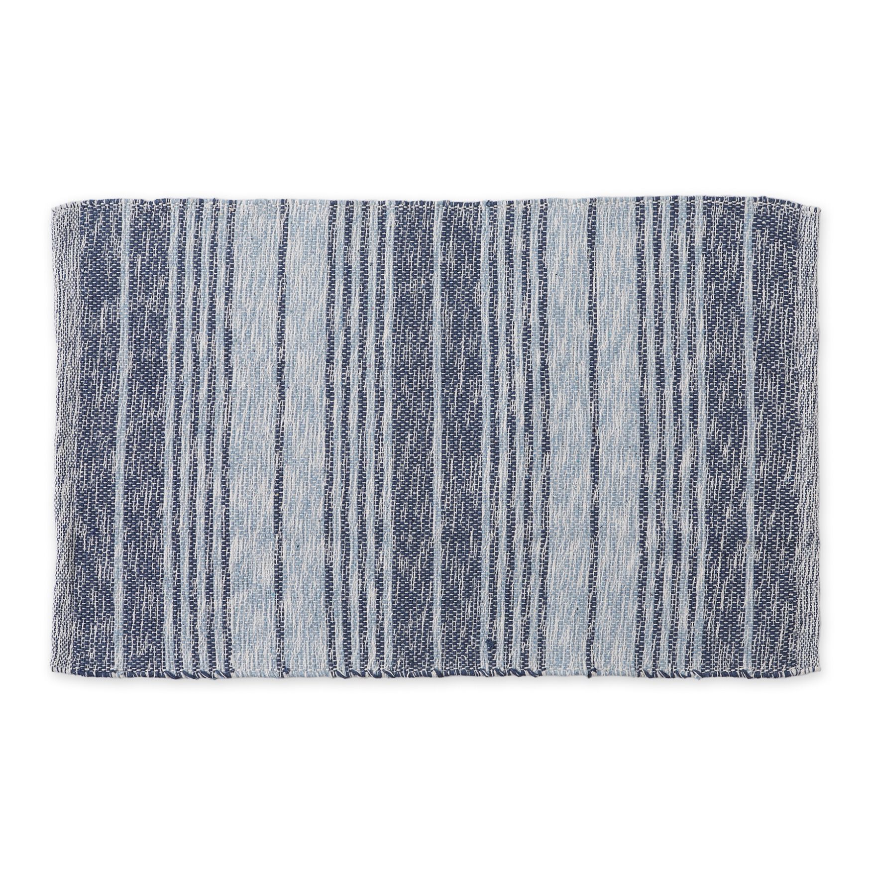 Variegated Stone Handwoven Recycled Yarn Rug 2X3 Ft Floor Coverings, BLUE, hi-res image number 0