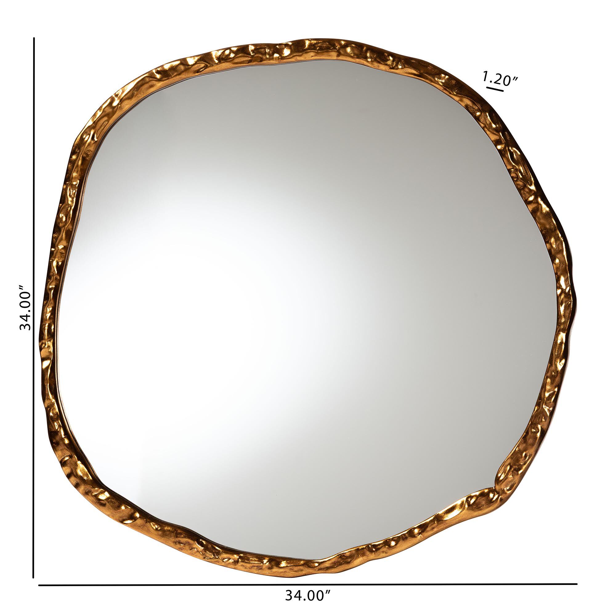 Urania Wall Mirror, GOLD, alternate image number 4
