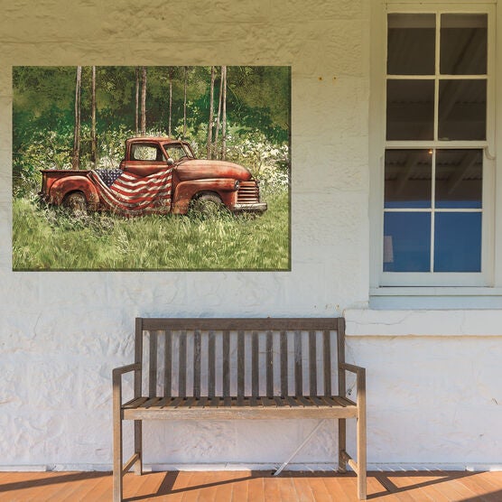 VINTAGE PATRIOT OUTDOOR ART 40X30, , on-hover image number null