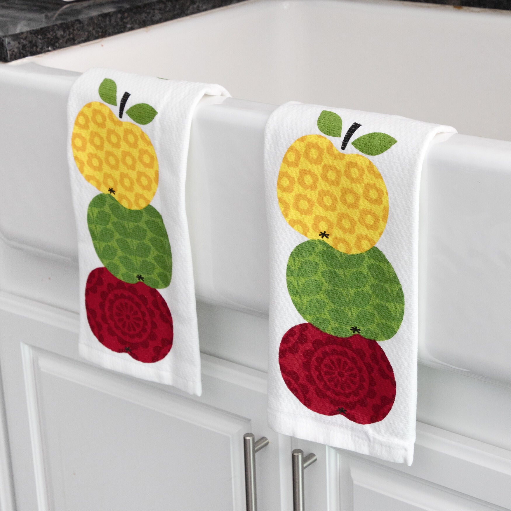 Pigment Print Dual Woven Kitchen Towel, Two Pack, , alternate image number 4