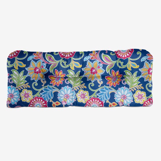 Tufted Wicker Settee Cushion, GRANADA, hi-res image number null