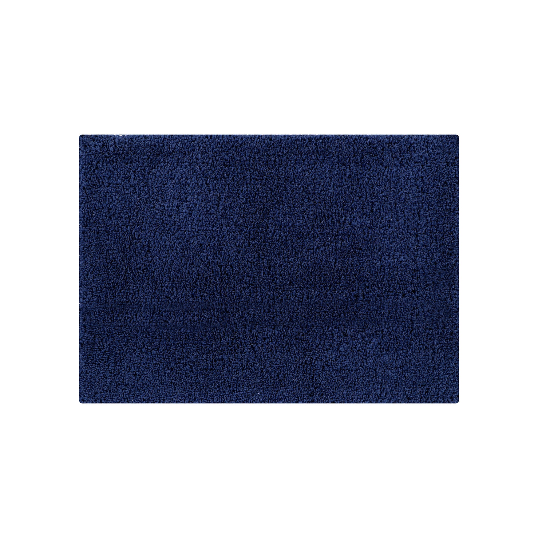 Micro Plush Collection 100% Polyester 17 inches X 24 inches Rectangle Bath Rug, NAVY, hi-res image number 0