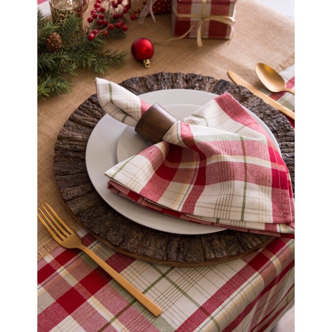 Orchard Plaid Napkin, Set of 6, , on-hover image number 1