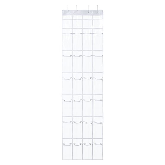 Clearly Organized - Over the Door Shoe Organizer with 24 Pockets, , alternate image number null