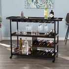 Tonsley Rolling Wine Cart, BROWN, hi-res image number null