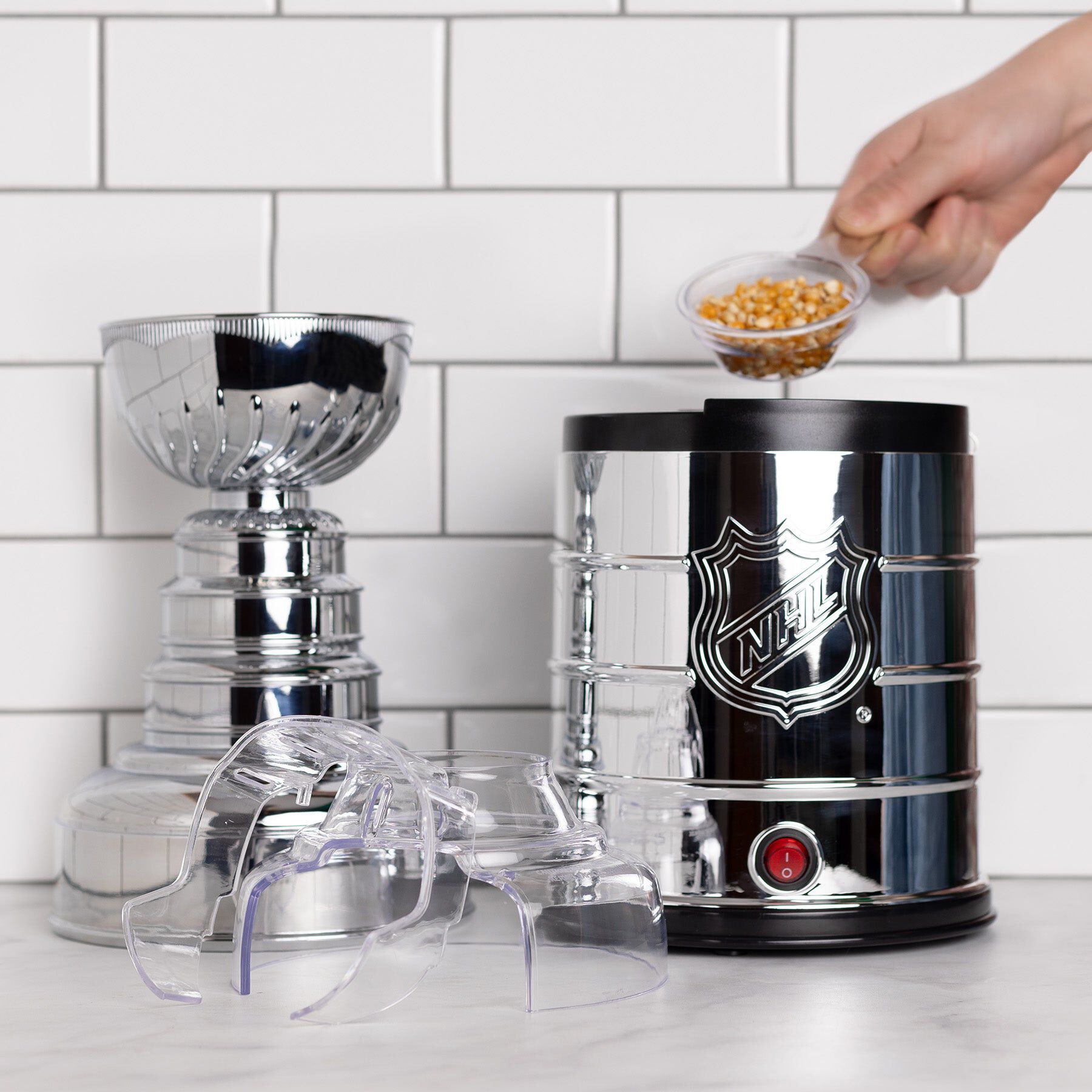 National Hockey League Stanley Cup Hot Air Popcorn Maker, SILVER, alternate image number 1