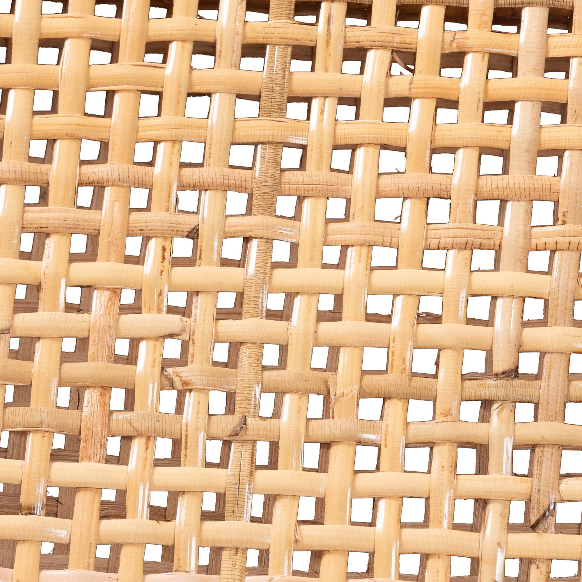 Chatura Natural Rattan and Mahogany Wood 2-Piece Dining Armchair Set, HONEY, alternate image number 6