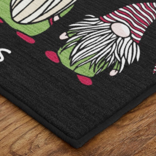 Christmas Gnomes Grey Kitchen Rug, , on-hover image number null