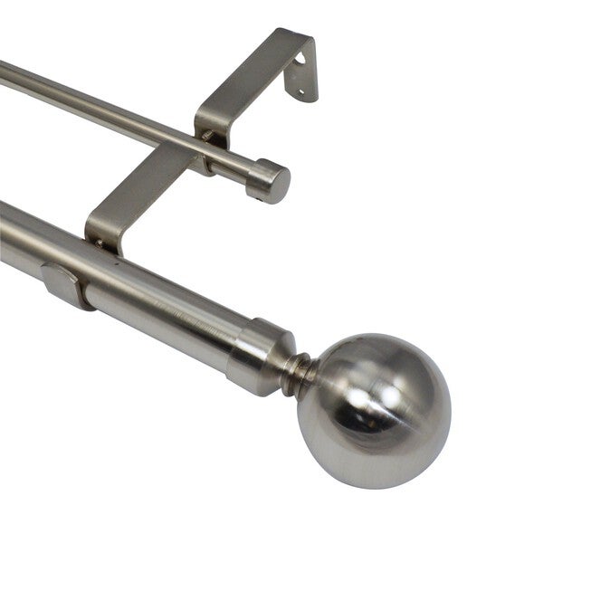 Imperial Ball Double Window Curtain Rod Set Window, , alternate image number null