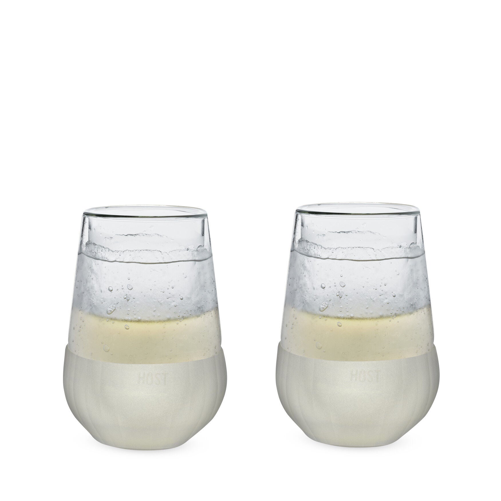 Glass Freeze Wine Glass (Set Of Two) By, CLEAR, hi-res image number 0