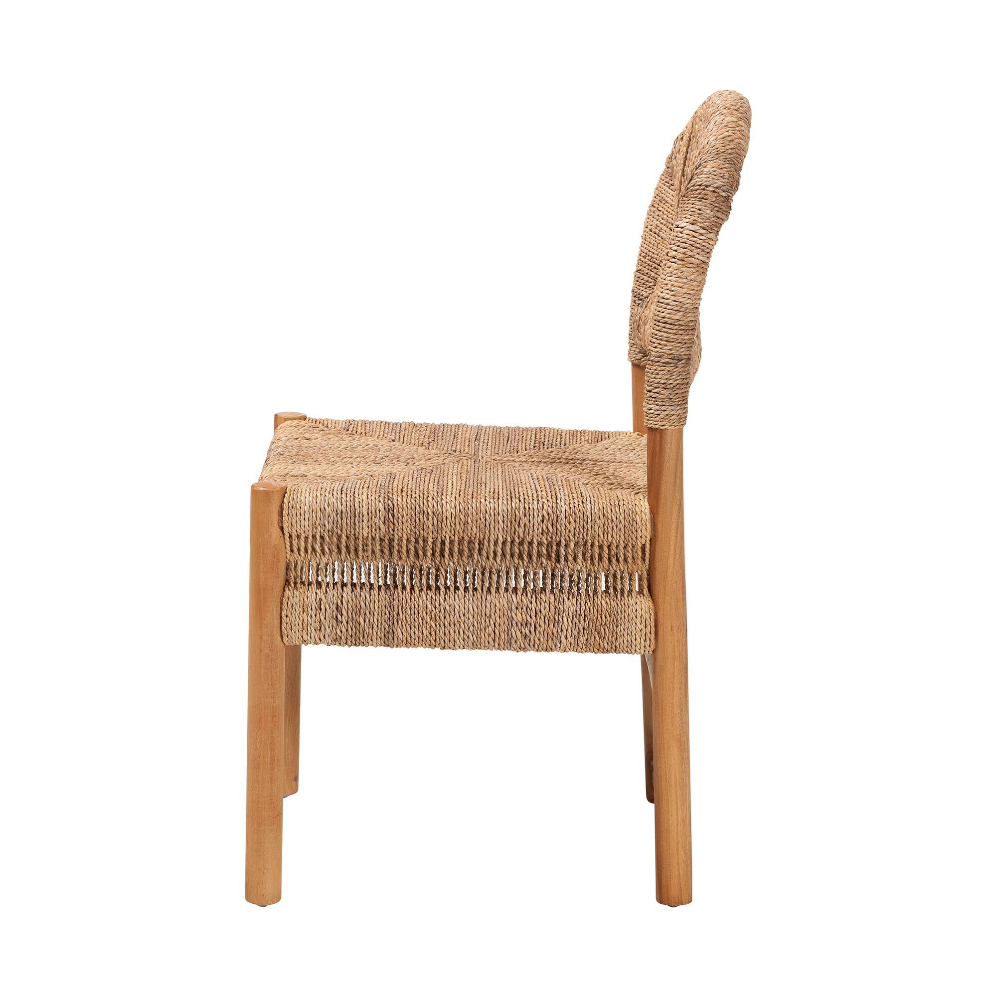 Cavo Handwoven Seagrass Dining Chair, HONEY, alternate image number 3