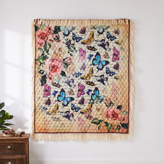 Gigi Ecru Throw Blanket, , on-hover image number 1