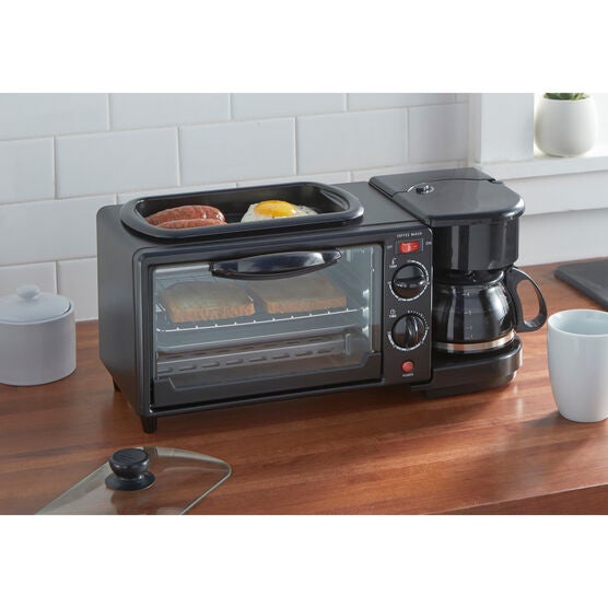 3 In 1 Breakfast station, BLACK, hi-res image number null