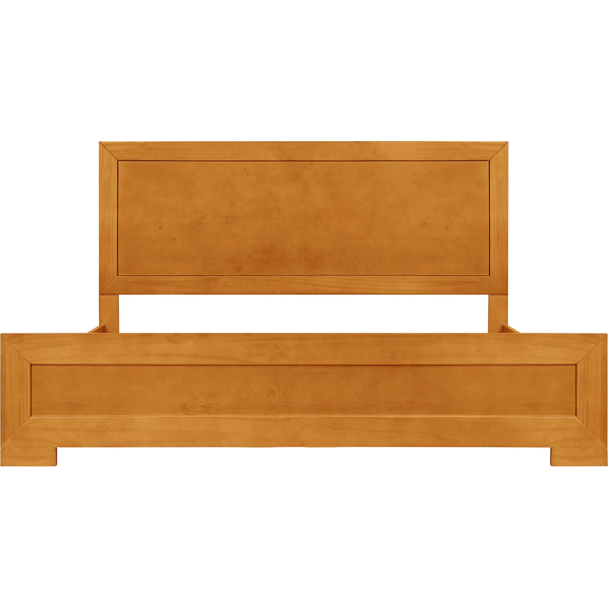 Oxford Platform Bed, Walnut, Twin, OAK, alternate image number 2