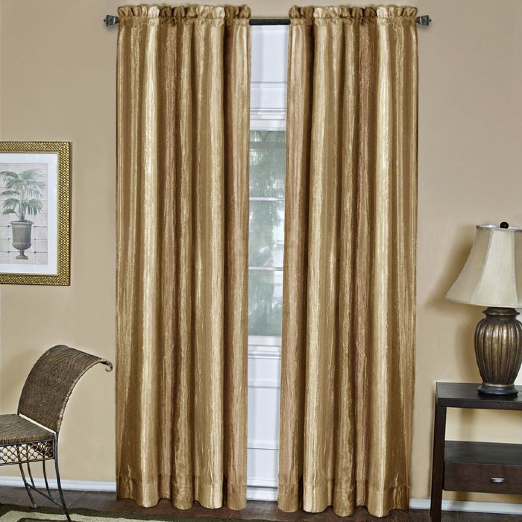 Ombre Window Curtain Panel, SANDSTONE, hi-res image number 0