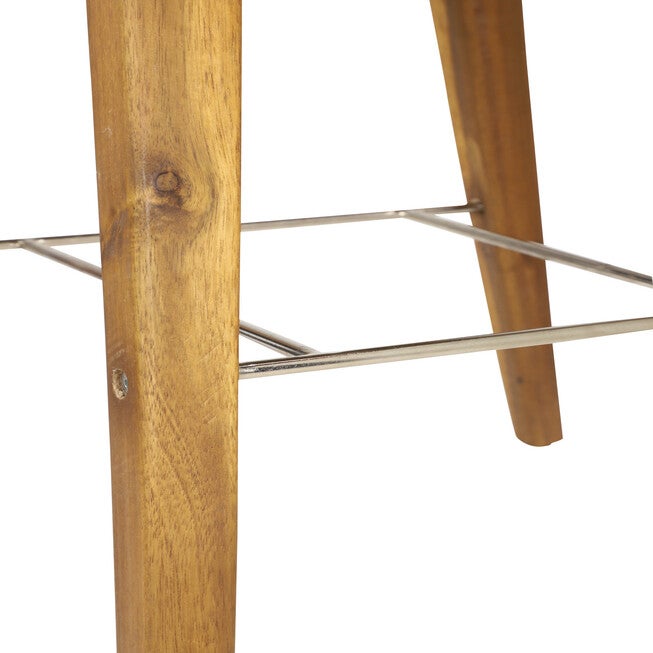 Grey Wood Modern Bar Stool, , alternate image number 7