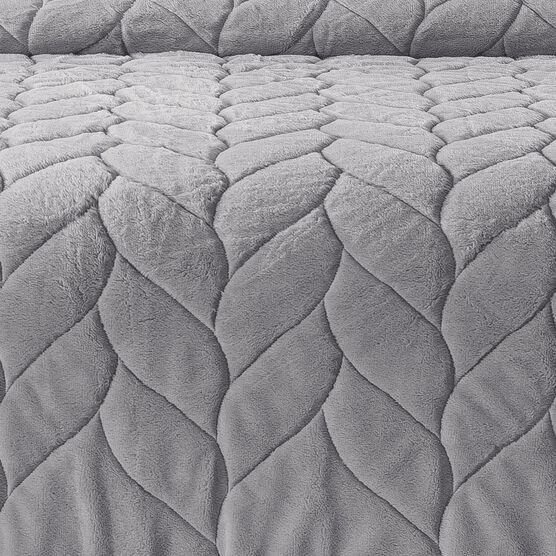 Cozy Gray Down Alternative Blanket Blankets, , alternate image number null