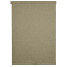 Linen Look Thermal Fabric Cordless Roller Shade, BROWN, hi-res image number 0