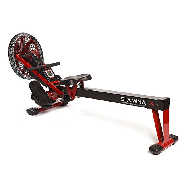 Stamina X Air Rower Home Fitness Equipment, RED BLACK, hi-res image number null
