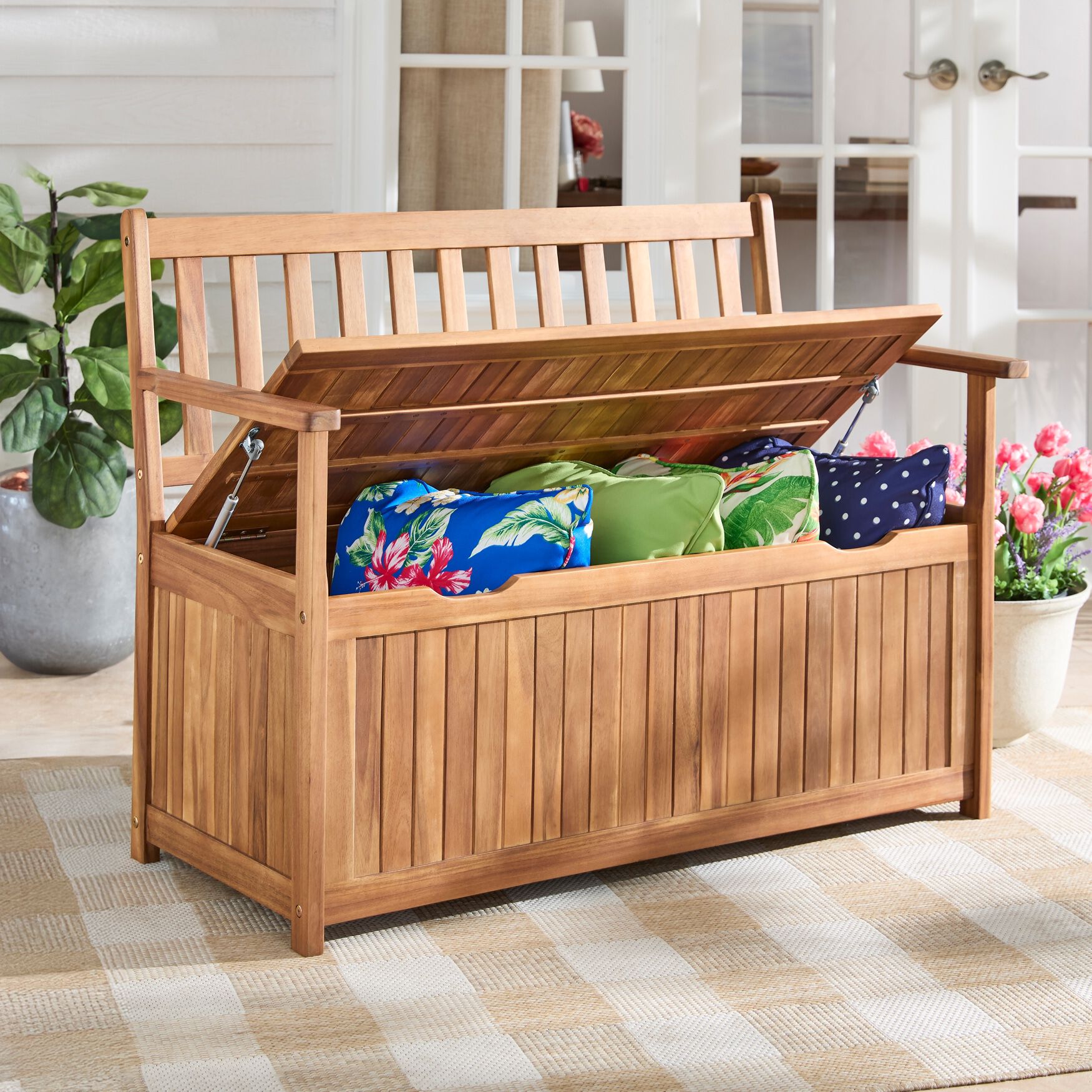 Lucas Outdoor Storage Bench, , on-hover image number 1