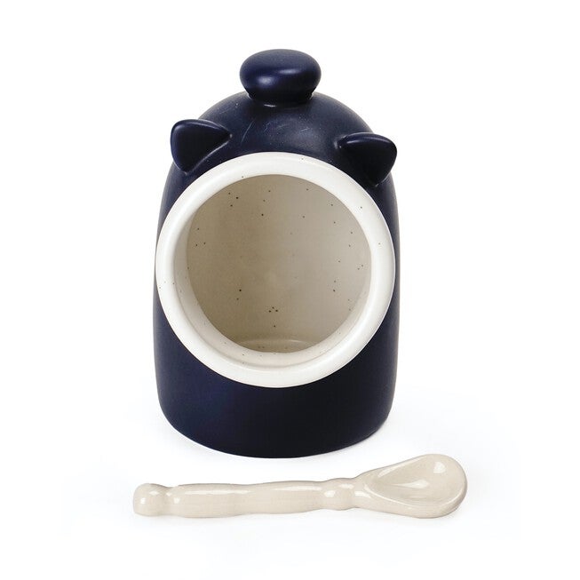Stoneware Salt Pig - Matte Blue, , on-hover image number null