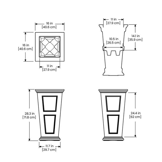 Fairfield 28 inches Tall Planter, , alternate image number null